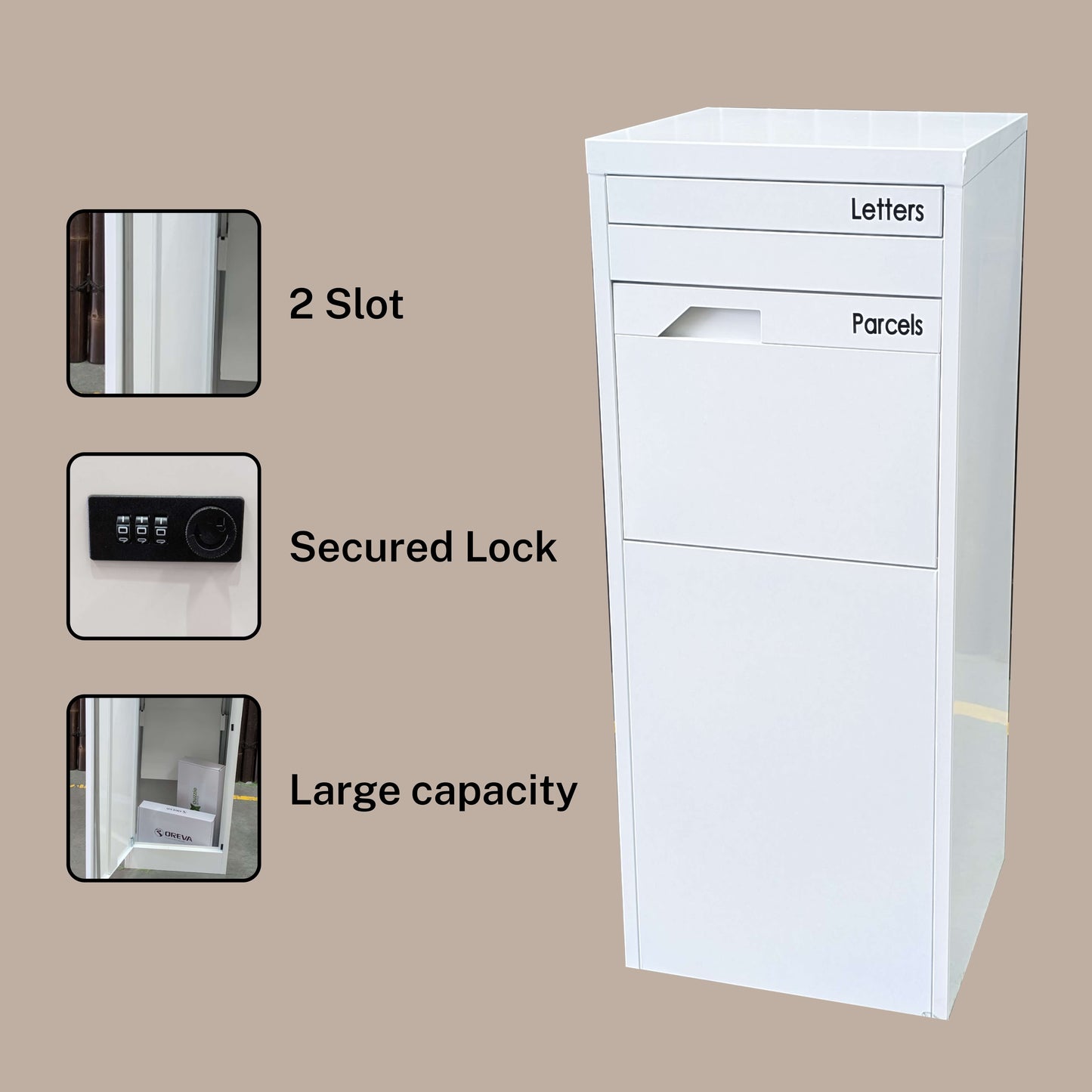 White Parcel Piller