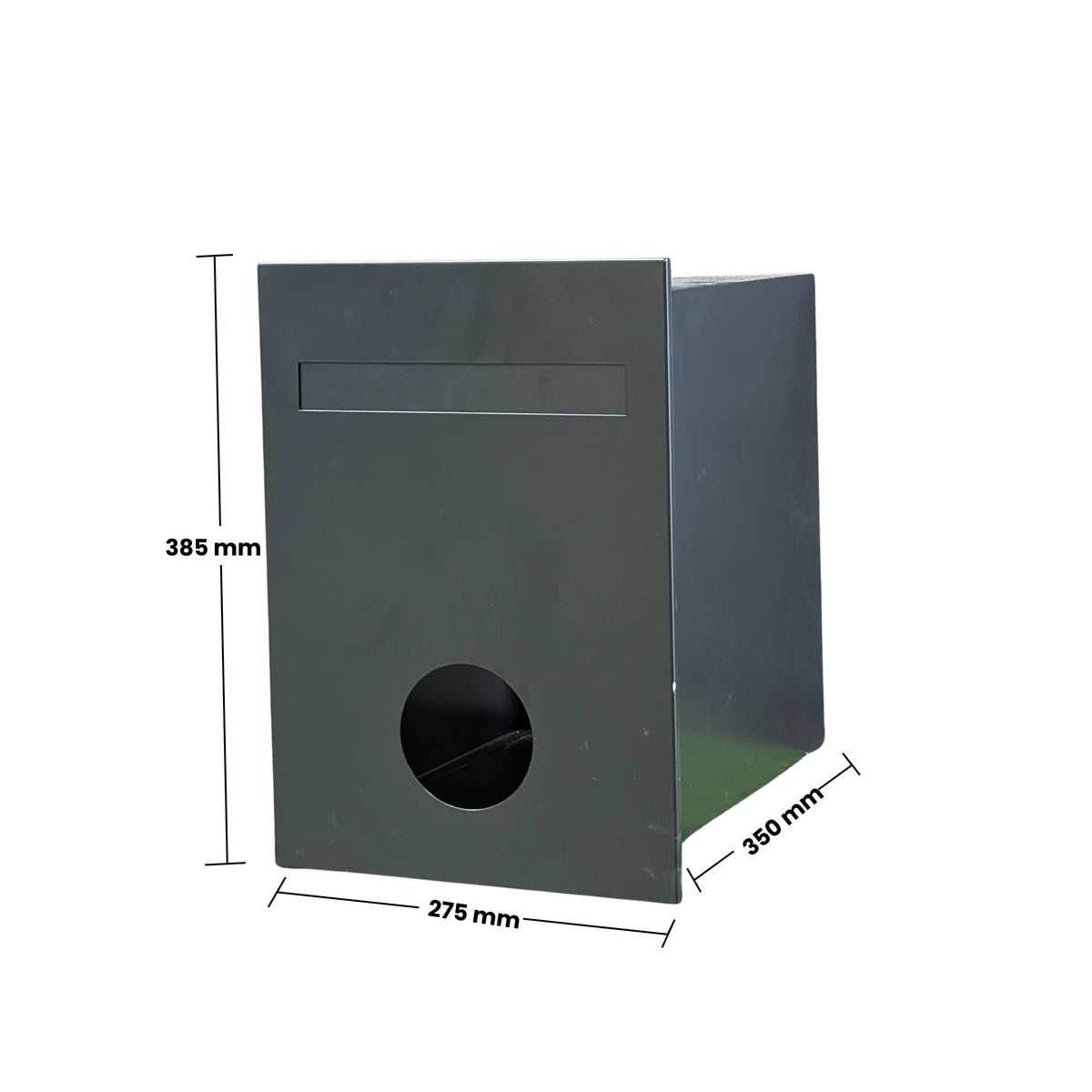 In-Wall Black Letterbox